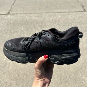 Black Hoka Bondi Women’s Running Shoe size 8
